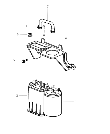 1999 Dodge Ram Wagon Vacuum Canister Diagram