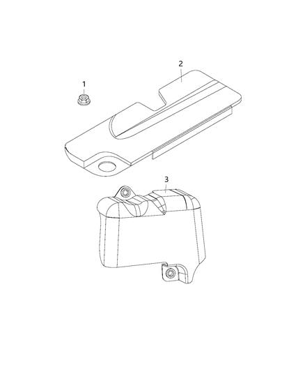 2017 Ram ProMaster 3500 Cover-Engine Diagram for 68284344AA