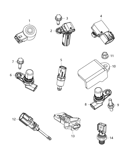 2018 Jeep Cherokee Sensors, Engine Diagram 2