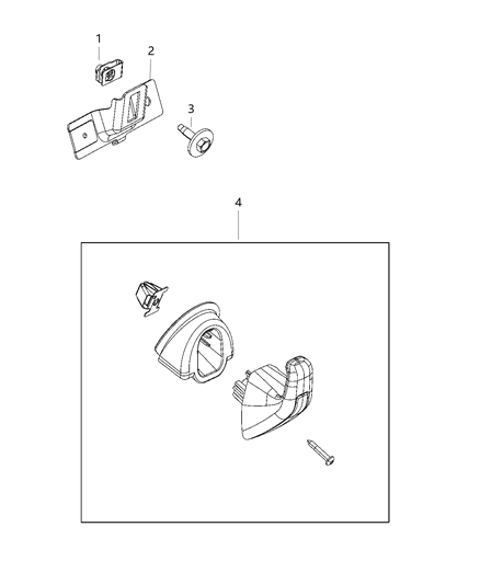 2020 Dodge Challenger Coat Hooks And Pull Handles - Diagram 1