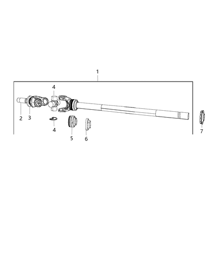 2016 Ram 5500 Seal-Axle Drive Shaft Diagram for 68034432AA