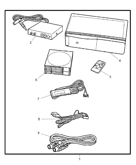 2002 Dodge Ram 2500 Regular Cab Player Kit - 12 Disc Diagram