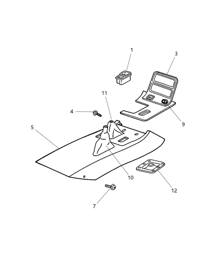 2001 Dodge Viper Console Diagram