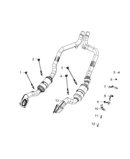 2020 Dodge Charger Oxygen Sensors Diagram 1