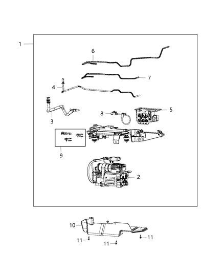 2017 Ram 1500 VALVEBLOK-Compressor Diagram for 68204398AA