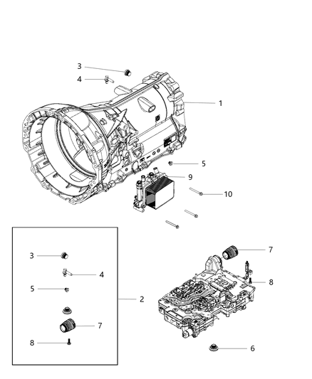 2019 Ram 1500 Case And Attaching Parts Diagram 1