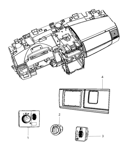 2013 Ram C/V Switches Diagram