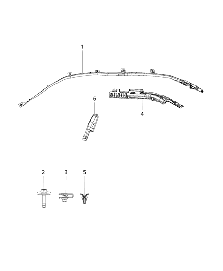 2020 Dodge Challenger Air Bag-Side Curtain Diagram for 68448478AC