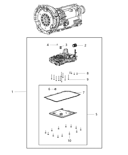 2018 Dodge Charger Valve Body & Related Parts Diagram 3