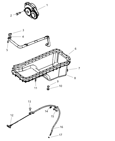 2001 Dodge Ram 1500 Engine Oiling Diagram 3