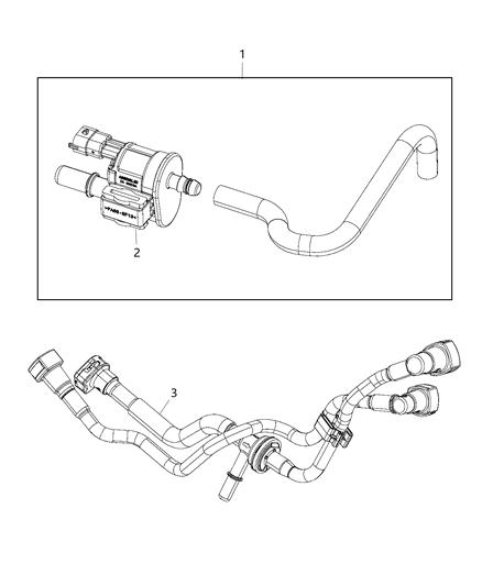 2019 Jeep Cherokee Emission Control Vacuum Harness Diagram
