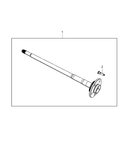 2012 Jeep Liberty Shaft, Axle Diagram