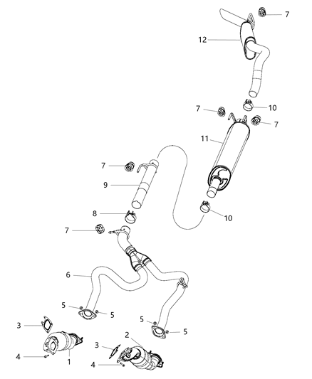 2019 Ram 1500 Classic Exhaust System Diagram 1