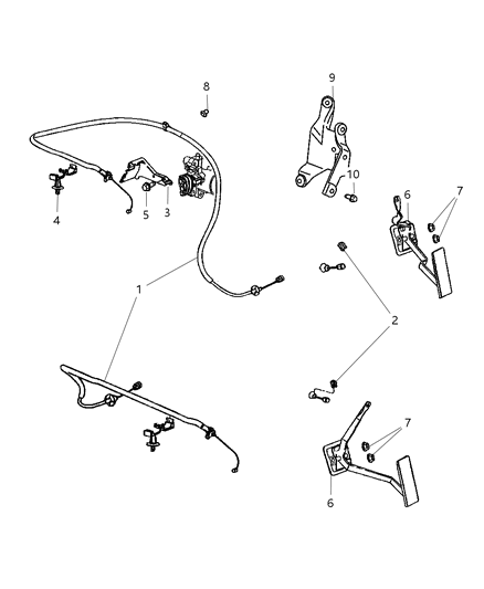 2008 Chrysler PT Cruiser Throttle Control And Related Diagram