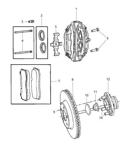 2015 Dodge Challenger Front Brakes Diagram 2