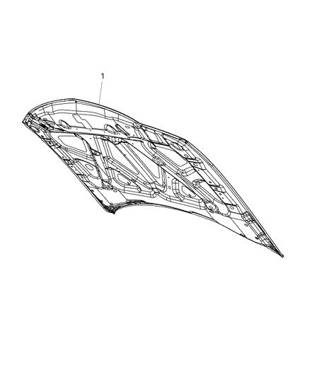 2015 Chrysler 300 Hood Diagram