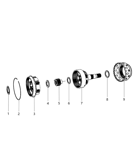 2013 Ram 3500 Input / Reverse Planetary Diagram 2