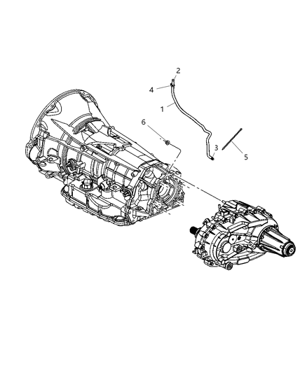 2011 Ram 1500 Transfer Case Mounting & Venting Diagram