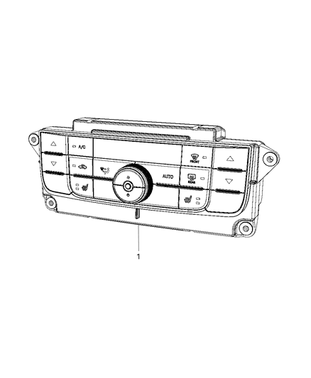 2012 Dodge Durango Switches - Heating & A/C Diagram