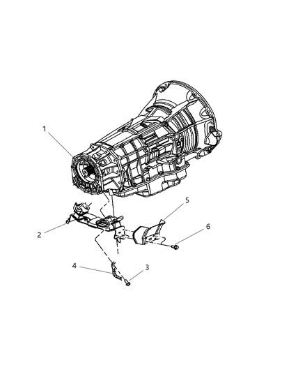 2007 Jeep Grand Cherokee Mount, Transmission Diagram 3