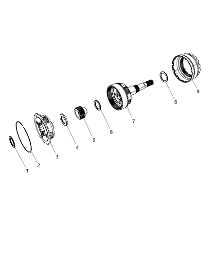 2008 Dodge Ram 1500 Input / Reverse Planetary Diagram