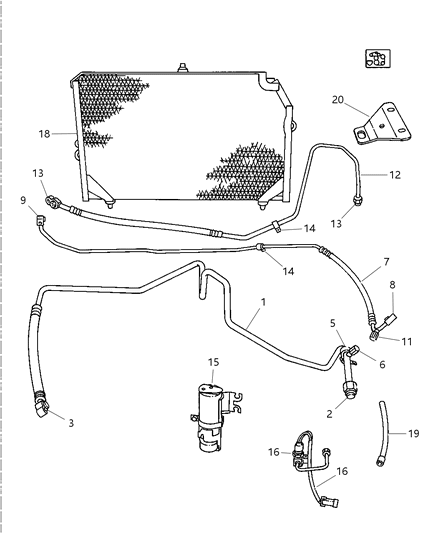 2002 Dodge Viper Plumbing - A/C Diagram