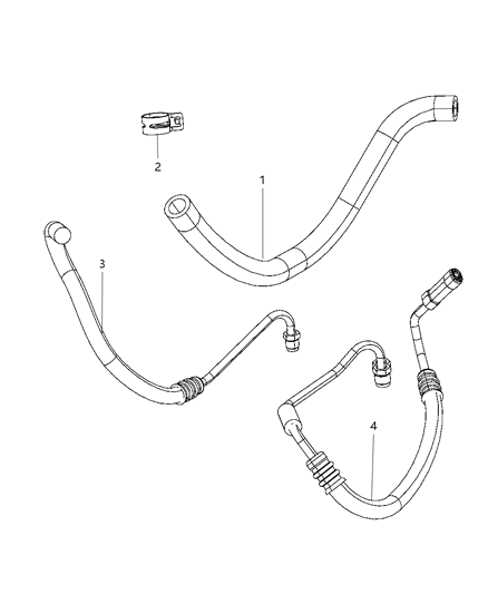 2011 Jeep Wrangler Power Steering Hoses Diagram