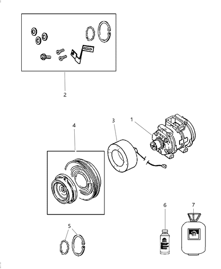 2010 Chrysler 300 A/C Compressor Diagram