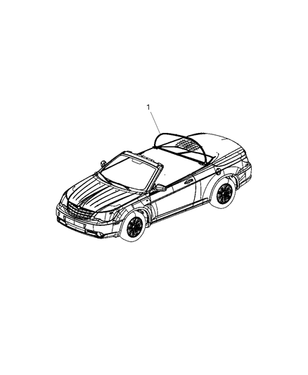 2009 Chrysler Sebring Wind Screen Diagram