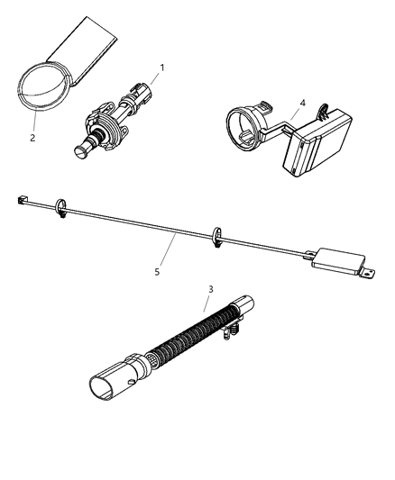 2007 Chrysler Sebring Module-KEYLESS Entry Diagram for 5026157AI