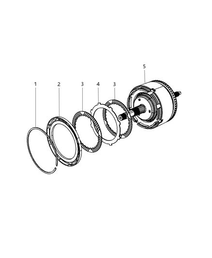 2014 Dodge Grand Caravan Input Clutch Assembly Diagram 4