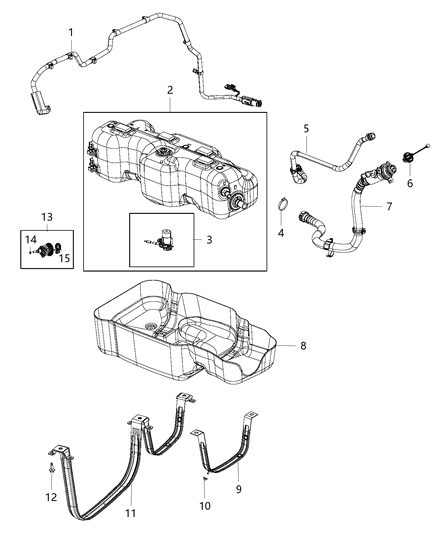 2016 Ram ProMaster 2500 Cap-Diesel Exhaust Fluid Diagram for 68285592AA