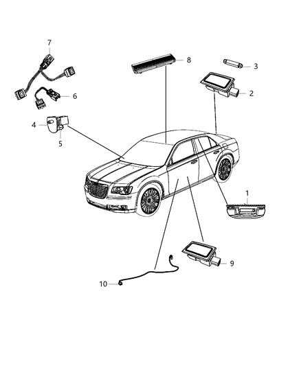 2014 Chrysler 300 Lamps Interior Diagram