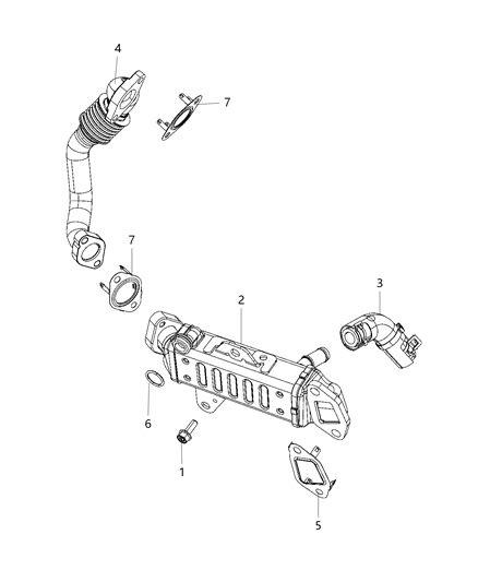 2020 Jeep Cherokee EGR Cooling System Diagram