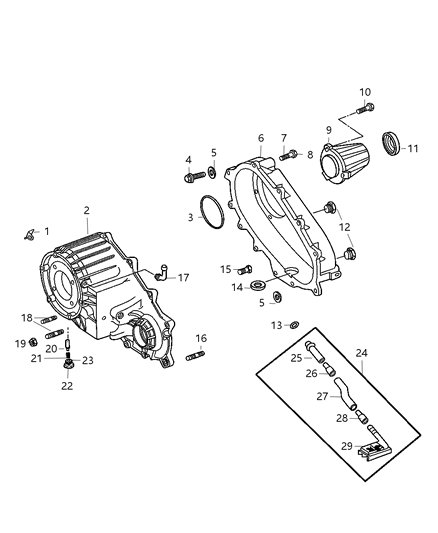 2011 Ram 2500 Case And Related Parts Diagram 4