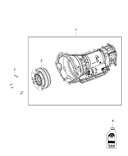 2018 Jeep Grand Cherokee Transmission / Transaxle Assembly Diagram 4