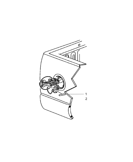 2005 Dodge Ram 1500 Fuel Filler Door Diagram