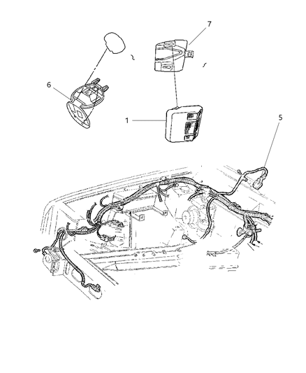 1999 Jeep Cherokee Lamps Cargo - Dome - Underhood Diagram