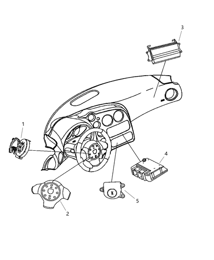 2005 Dodge Viper Air Bag System Diagram