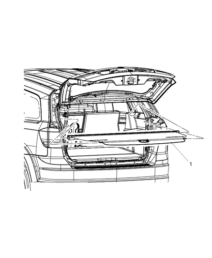 2015 Dodge Journey Tonneau Cover Diagram