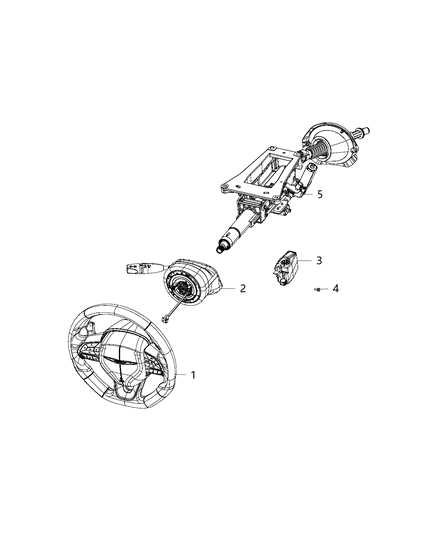 2018 Chrysler 300 Module, Steering Lock Diagram