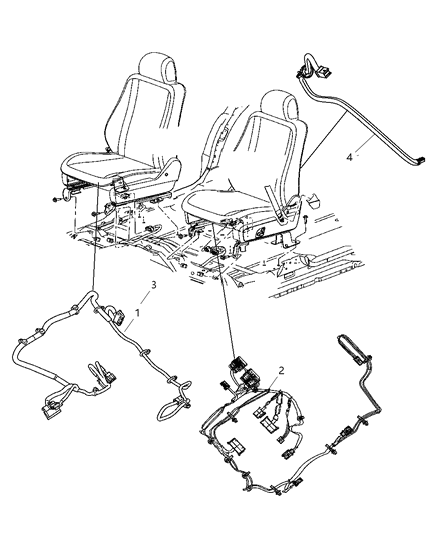 2007 Chrysler Aspen Wiring - Seats Diagram