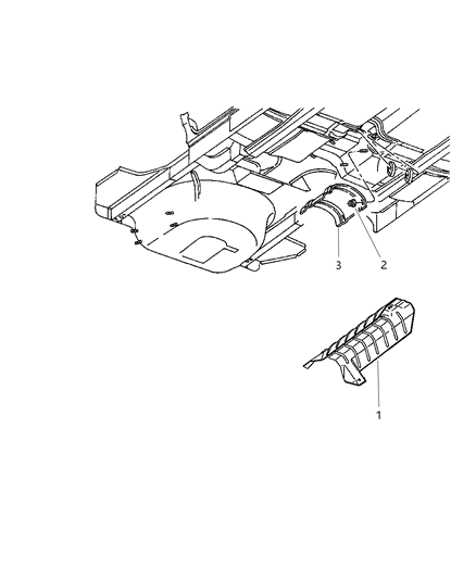 1998 Dodge Stratus Heat Shields - Exhaust Diagram