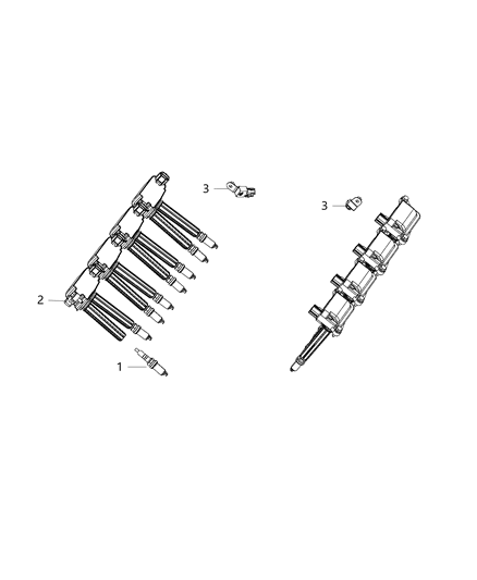 2019 Chrysler 300 Spark Plugs & Ignition Coil Diagram 3