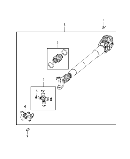 2014 Ram 3500 Shaft - Drive Diagram 2