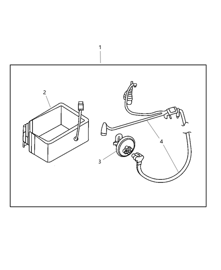 2004 Chrysler Sebring Heater Kit - Engine & Battery Diagram