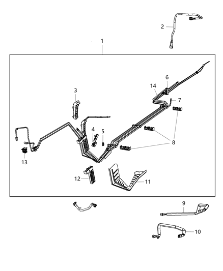 2020 Dodge Charger Clip-Fuel Bundle Diagram for 68498471AA