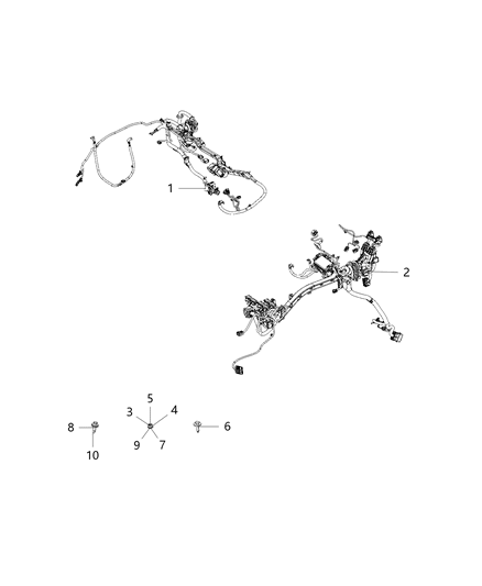 2019 Ram 3500 Wiring-Dash Left Diagram for 68410980AC