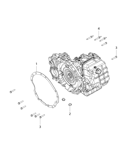 2014 Dodge Avenger Mounting Bolts Diagram 3