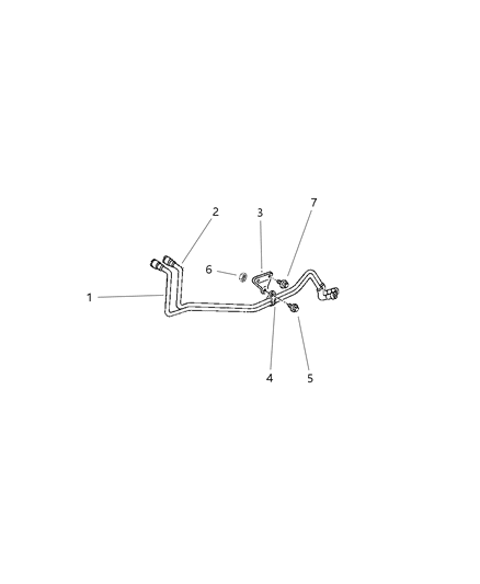 1998 Jeep Wrangler Fuel Lines, Front Diagram 2